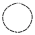 Black agate necklace men's hip-hop retro white shell bead handmade collarbone chain women - MOWTE
