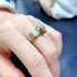 S925 pure silver natural opal ring - MOWTE