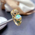 S925 pure silver natural opal ring - MOWTE