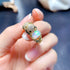 S925 pure silver natural opal ring - MOWTE