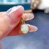 S925 pure silver natural opal pendant exquisite necklace - MOWTE
