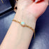 S925 pure silver natural opal bracelet - MOWTE