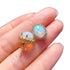 S925 pure silver natural opal studs - MOWTE