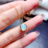 S925 pure silver natural opal pendant exquisite necklace - MOWTE