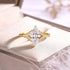 S925 Silver Ring with 2ct Marquise-Cut Center Stone Exquisite for Stacking - MOWTE