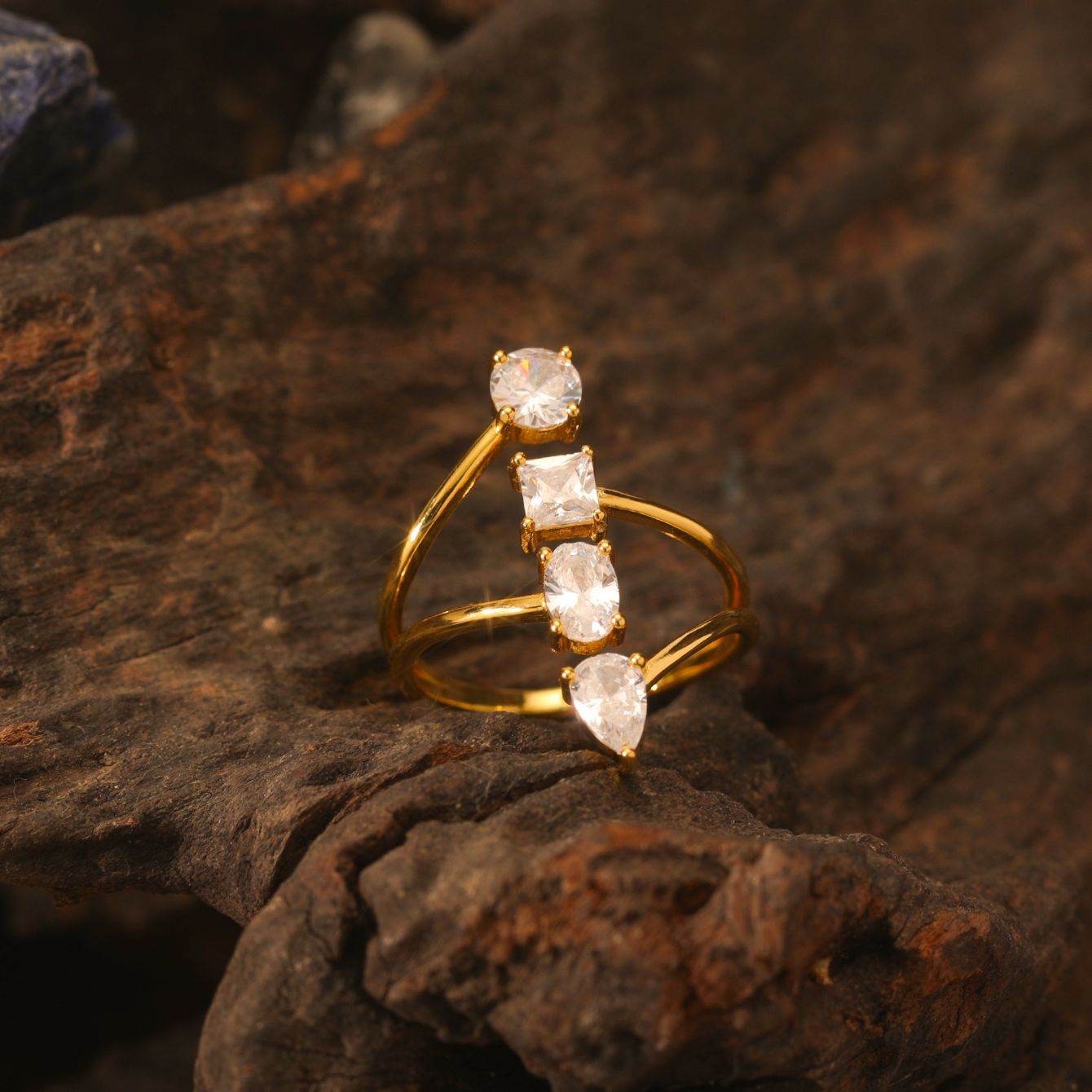 S925 Silver Ring with 1.5ct Moissanite Center Stone Exquisite wedding ring - MOWTE