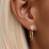 S925 sterling silver fashionable water droplet zircon two wearing methods heart inlaid zircon pendant design sense long earrings - MOWTE