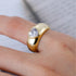 S925 Silver Ring with 1.2ct Heart-Cut Center Stone Exquisite wedding ring - MOWTE
