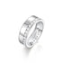 S925 Silver Ring Moissanite Ring Classic Style Versatile Wedding Pair Ring - MOWTE