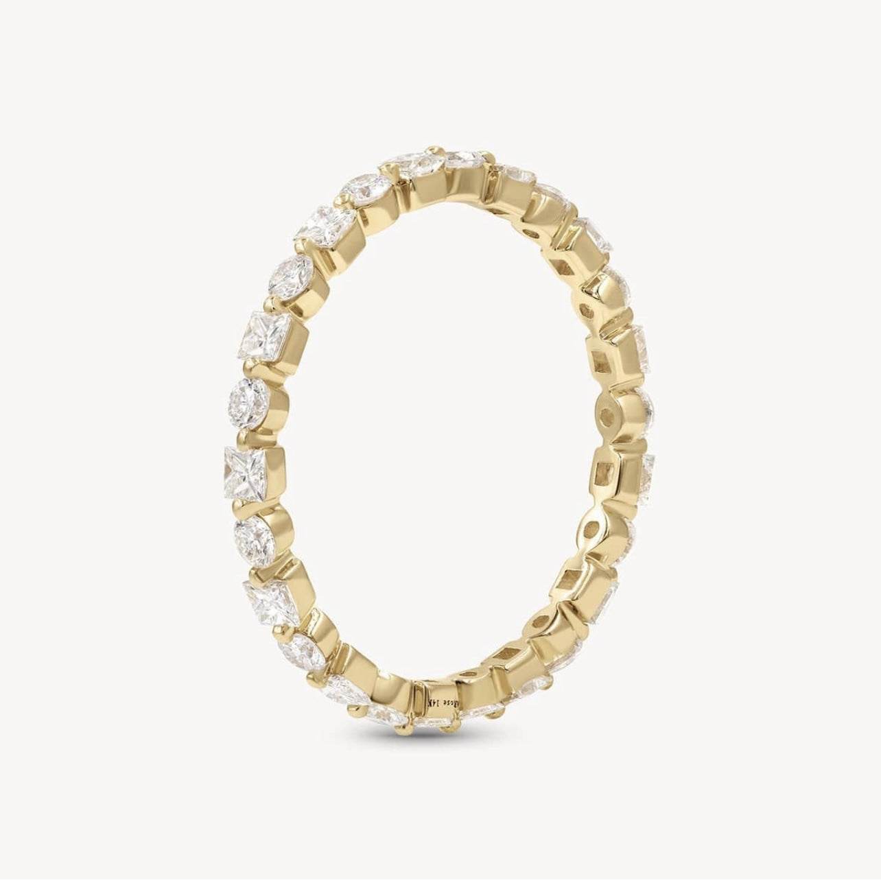 S925 Silver Ring Moissanite Ring Classic Style Versatile Wedding Pair Ring - MOWTE