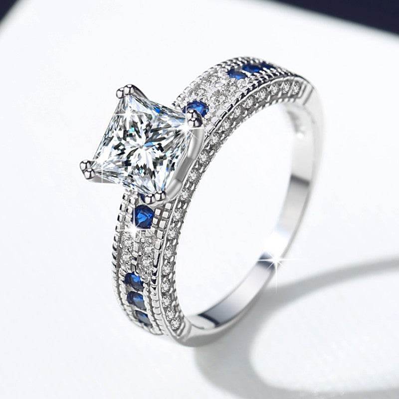 S925 Silver 1.2ct Moissanite Ring Wedding & Engagement Ring - MOWTE