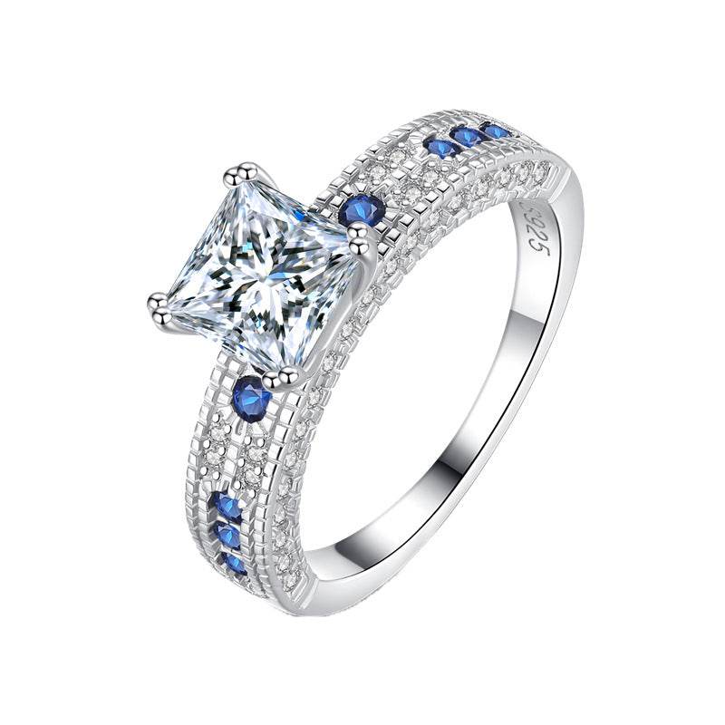 S925 Silver 1.2ct Moissanite Ring Wedding & Engagement Ring - MOWTE