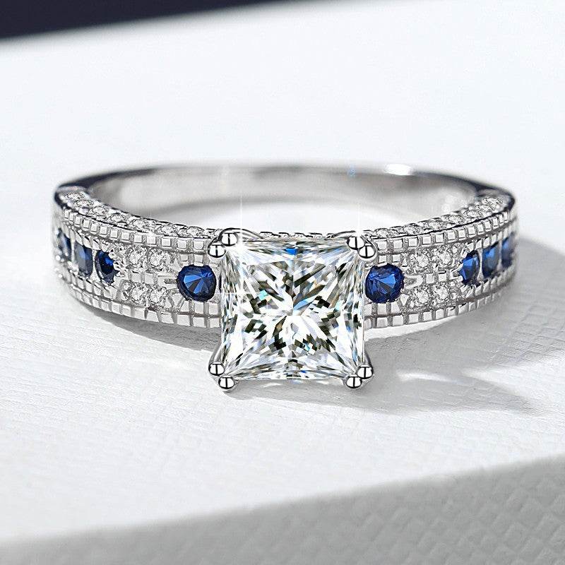S925 Silver 1.2ct Moissanite Ring Wedding & Engagement Ring - MOWTE