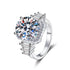 Luxury S925 Silver 5ct Moissanite Ring Wedding & Engagement Ring - MOWTE
