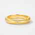 Wire drawing craft ring S925 pure silver gold-plated fingers ring - MOWTE