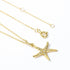Light luxury white zirconium starfish 925 sterling silver seaside resort series star pendant - MOWTE