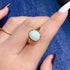 S925 pure silver natural opal ring - MOWTE