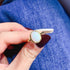 S925 pure silver natural opal ring - MOWTE