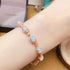 S925 pure silver natural opal oval 4 * 6mm bracelet - MOWTE
