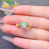 S925 pure silver natural opal ring - MOWTE