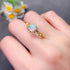 S925 pure silver natural opal ring - MOWTE
