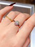 S925 pure silver natural opal ring - MOWTE