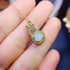 S925 pure silver natural opal pendant exquisite necklace - MOWTE