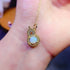 S925 pure silver natural opal pendant exquisite necklace - MOWTE