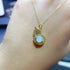 S925 pure silver natural opal pendant exquisite necklace - MOWTE