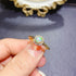 S925 pure silver natural opal ring - MOWTE