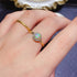 S925 pure silver natural opal ring - MOWTE