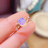 S925 pure silver natural opal ring - MOWTE