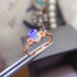 S925 pure silver natural opal ring - MOWTE