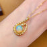 S925 pure silver natural opal pendant exquisite necklace - MOWTE