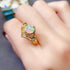 S925 pure silver natural opal ring - MOWTE