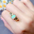 S925 pure silver natural opal ring - MOWTE