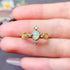 S925 pure silver natural opal ring - MOWTE
