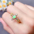 S925 pure silver natural opal ring - MOWTE