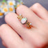 S925 pure silver natural opal ring - MOWTE