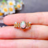 S925 pure silver natural opal ring - MOWTE