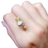 S925 pure silver natural opal ring - MOWTE