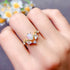 S925 pure silver natural opal ring - MOWTE
