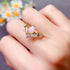 S925 pure silver natural opal ring - MOWTE