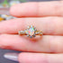 S925 pure silver natural opal ring - MOWTE