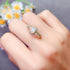 S925 pure silver natural opal ring - MOWTE