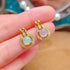 S925 pure silver natural opal studs - MOWTE