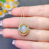 S925 pure silver natural opal pendant exquisite necklace - MOWTE