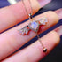 S925 pure silver natural opal pendant exquisite necklace - MOWTE
