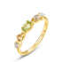 Natural olivine ring niche and high-end S925 pure silver ring - MOWTE