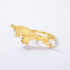 Retro court style gold brushed small skirt ring women's unique personality S925 pure silver - MOWTE